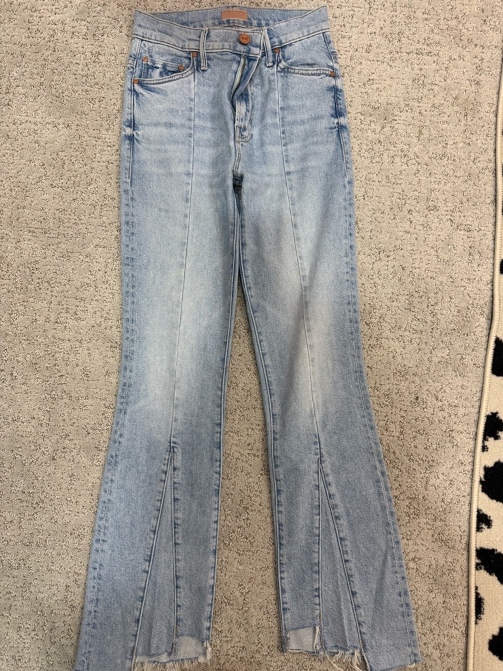 Mother Light Wash Women's Flared Jeans
